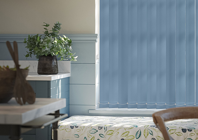 Trinity (Blackout), Delph Blue - Vertical Blind - Image 5